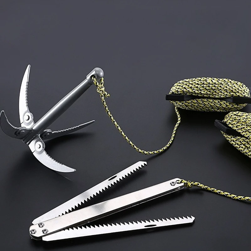 水生雑草アンカーナイフ-アウトドアフィッシング専用雑草カッター-ステンレス鋼雑草除去器-野生釣り専用ツール