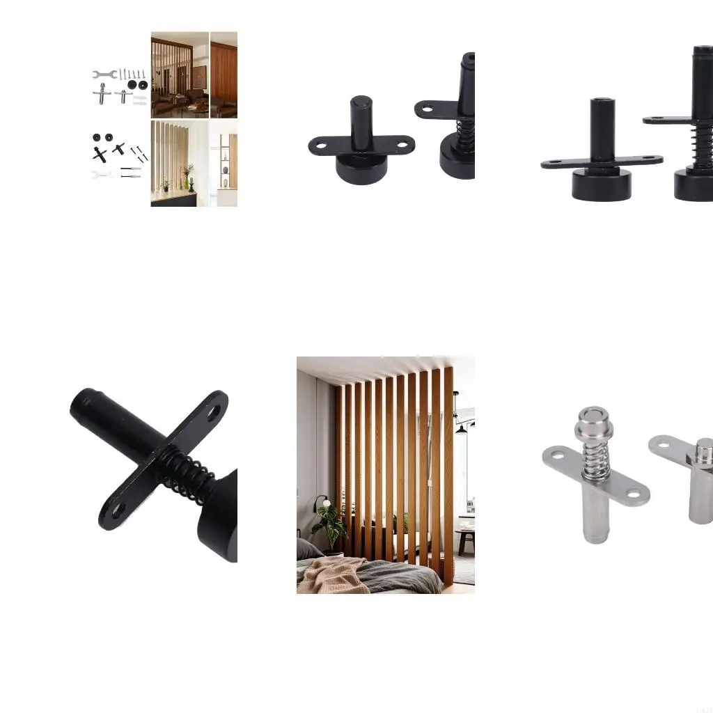 L43A Screen Divider Motion Hardware Set with Top and Bottom Mount Bases Screws Adjustment Tool Rotating Installation Hardware