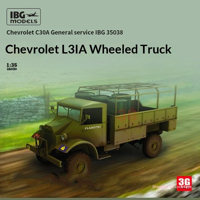 

IBG Models Assembled Model Truck 1/35 Scale 35038 Chevrolet C30A General Service Steel Body Cargo Vehicle For Hobby Collectors