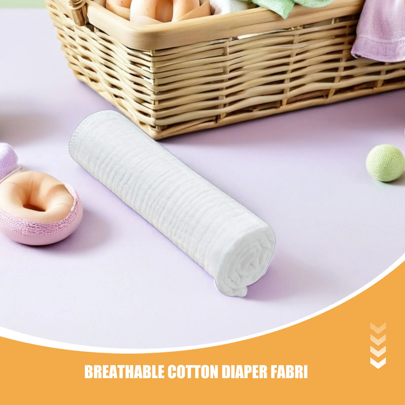 16Pcs Muslin Diaper Flats Double Layer White Soft Absorbent Breathable Cotton Reusable Newborn Cloth Diapers Baby Shower Gifts