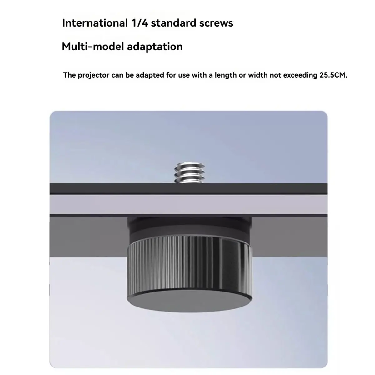 Dual- Mount Projector Stand with 265mm Internal Clearance Metal Desktop/Wall-Mount/Ceiling-Mount 3in1 Stand