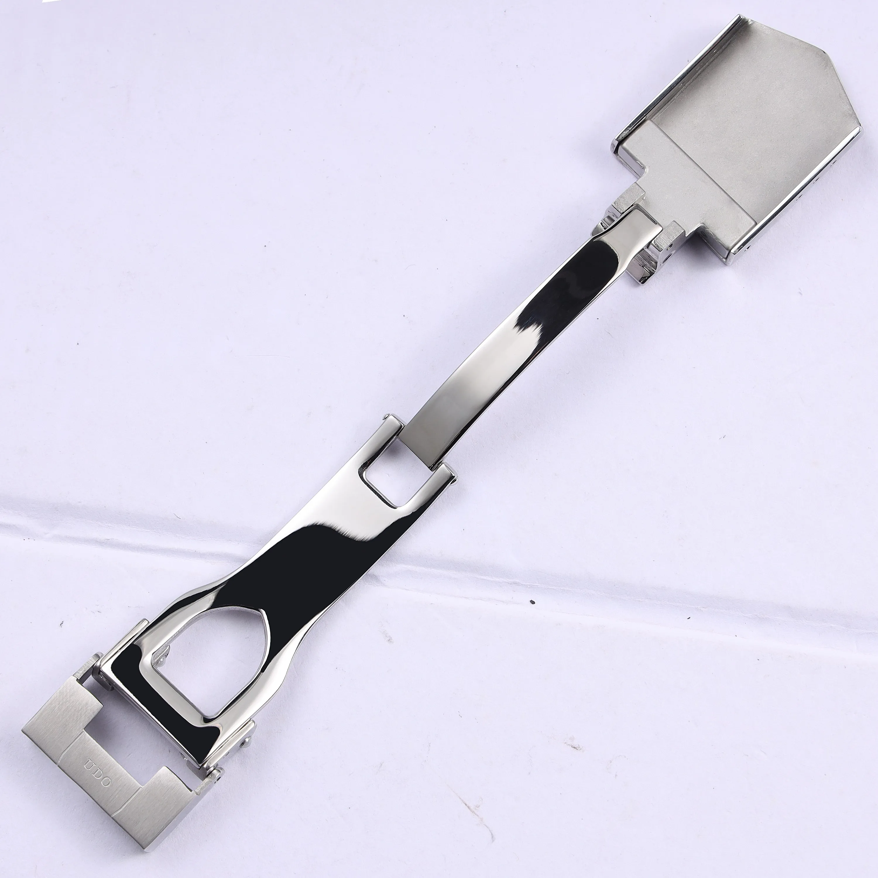 high quality 6.5*18mm brushed silver solid stainless steel watch buckle for Tudor black bay watchband deployment clasp