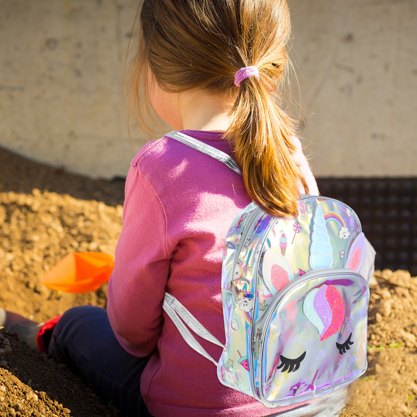 

Adorable Unicorn Backpack Practical Durable Shoulder Bag for Girls Kindergarten School Travel Gifts High Quality Material Smooth