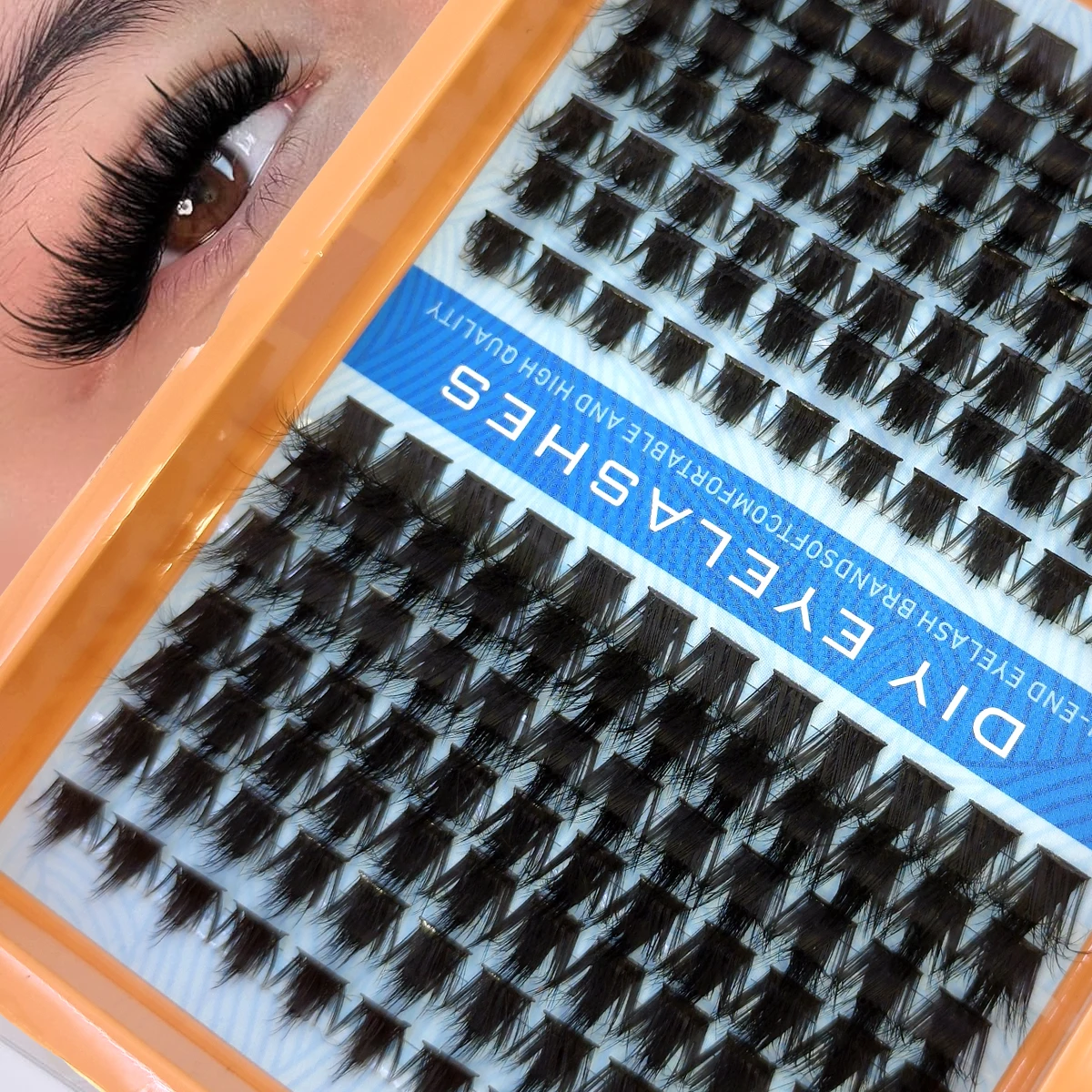 مجموعات مانغا لاش أقل مجموعات الرموش Wispy مع المسامير أنيمي العنقودية رمش الجنية الرموش الفردية CC رموش مجعد