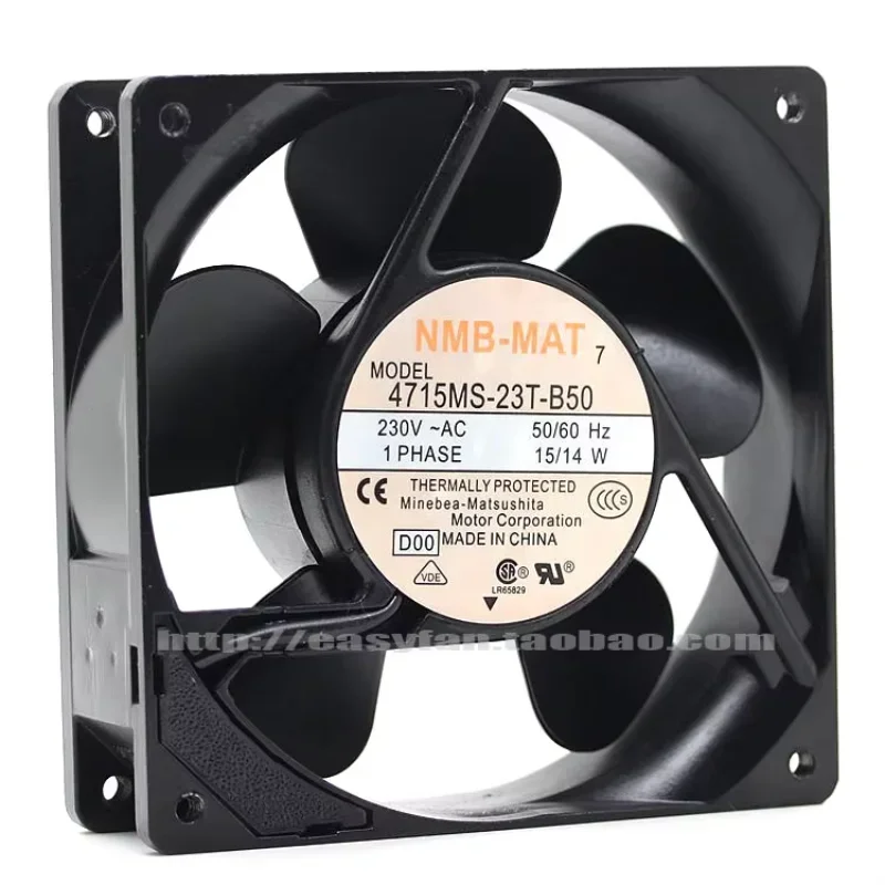 NMB-MAT 4715MS-23T-B50 D00 AC 230V 15W 120x120x38mm Server Cooling Fan