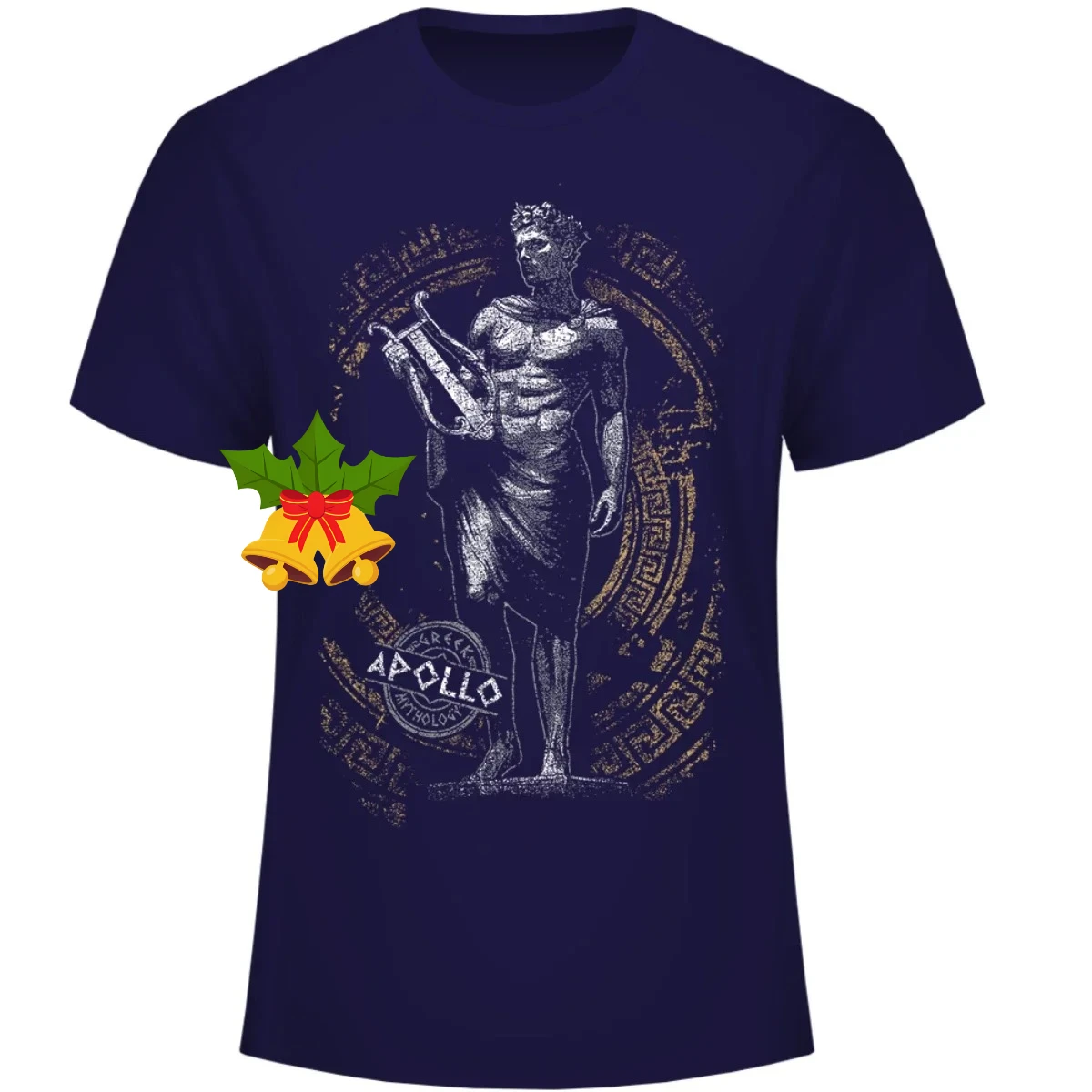 Ancient Greek Gods Apollo Statue Print Design Men's T-Shirt. Summer Cotton Short Sleeve O-Neck Unisex T Shirt New S-3XL