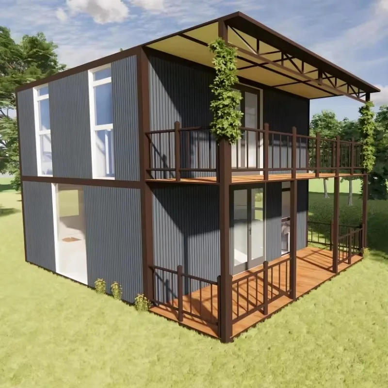 YG Customized 20/30/40ft Tiny House 2 Floors Portable Expandable Home Container House Prefabricated Home Tiny Mobile Home Villa