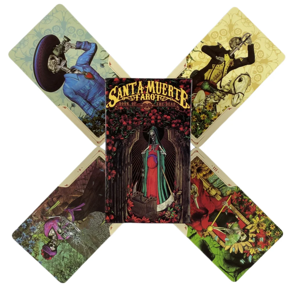 The Santa Muerte Tarot Cards Divination Deck English Versions Edition Oracle Board Playing Table Games For Party