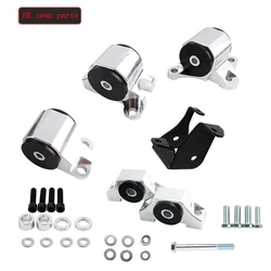 2-Bolt Engine Motor Mount Kit For 96-00 Civic EK B16 B20 D16 B D Chrome Billet