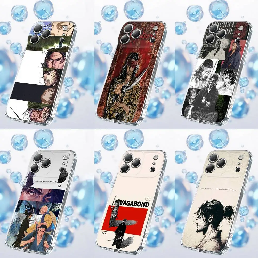 

M-Miyamoto Musashi Vagabond Phone Case For iPhone 17,16,15,14,13,12,11 Plus,Pro,Max,Plus,E,SE4,Air,Mini Transparent