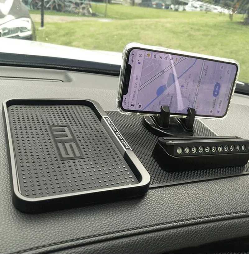 Klebrige Anti-Rutsch-Matte Auto-Armaturenbrett-Pad Hitzebeständige rutschfeste Matte Auto-Armaturenbrett Telefon Sonnenbrillenhalter Auto-Styling innen – Detail 4