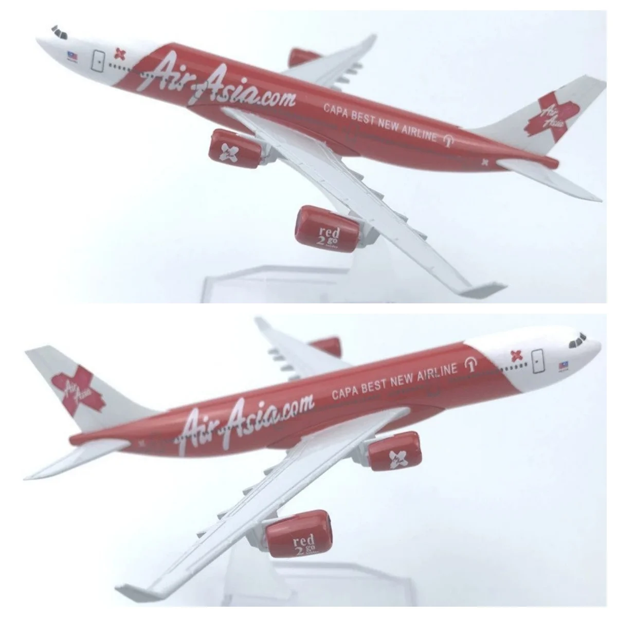 

Металлическая модель самолета AirAsia A340, 16 см, масштаб 1:400, из литого металла, игрушка-самолет из сплава, для подарка