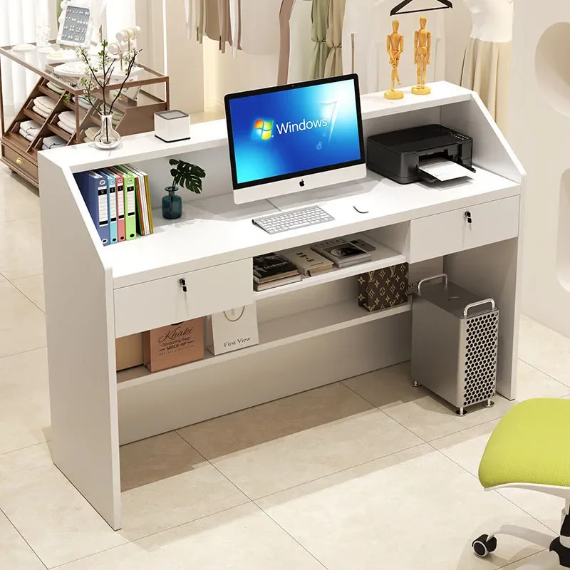 for Simple Modern Commercial Internet Celebrity Checkout Counter Small Front Desk for Convenience Store Clothing Store Bar