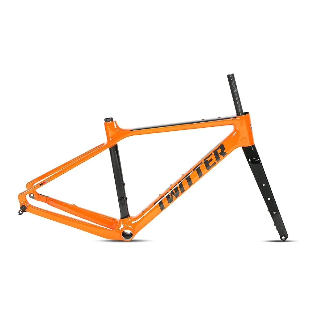 New Arrives Twitter Gravel X Carbon Road Gravel Frame cuadro de bicicleta carbon Disc Carbon Road Bicycle Frame for Gravel Bike