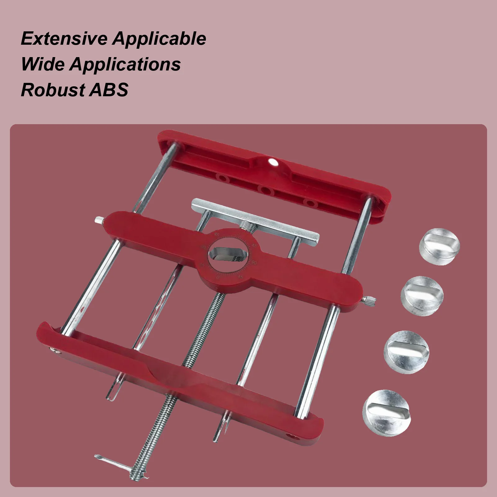 

Mortising Jig and Loose Tenon Punch Locator Positioner Tool Fastener for Precise Drilling Joinery Work Furniture Crafting