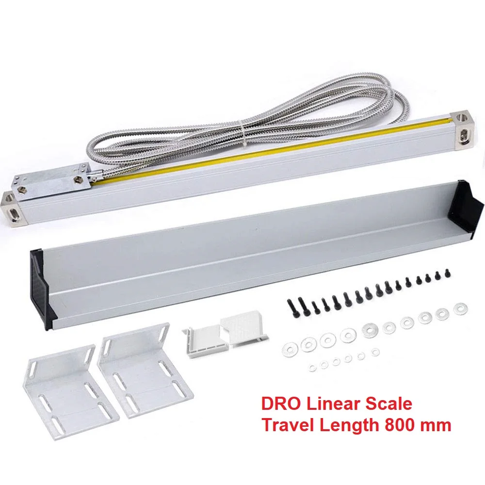 

ToAuto DRO Linear Scale with 800 mm Travel Length and 1/5um Optional Resolution for Mill Lathe Boring CNC Machine