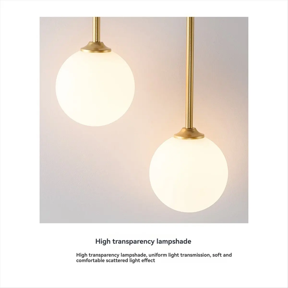 

Just- 2-Light Glass Globe Decorative Wall Lamp AC90-240 Vanity Light for Bedroom Living Room Dining A Warm Light