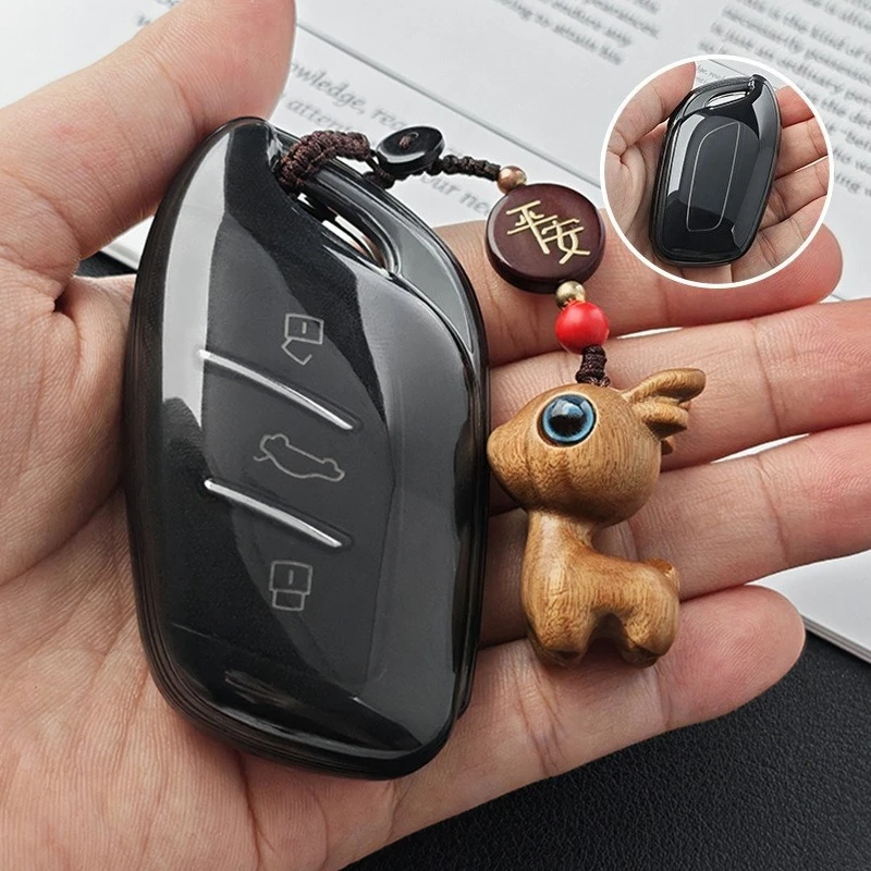 حافظة مفاتيح السيارة من البولي يوريثان غطاء حماية ناعم للتحكم عن بعد لـ MG 4 2023 Mg4 Ev MG HS GT ZS EV ZX MG5 MG6 Roewe RX3 RX5 RX8 ERX5 I6 I5