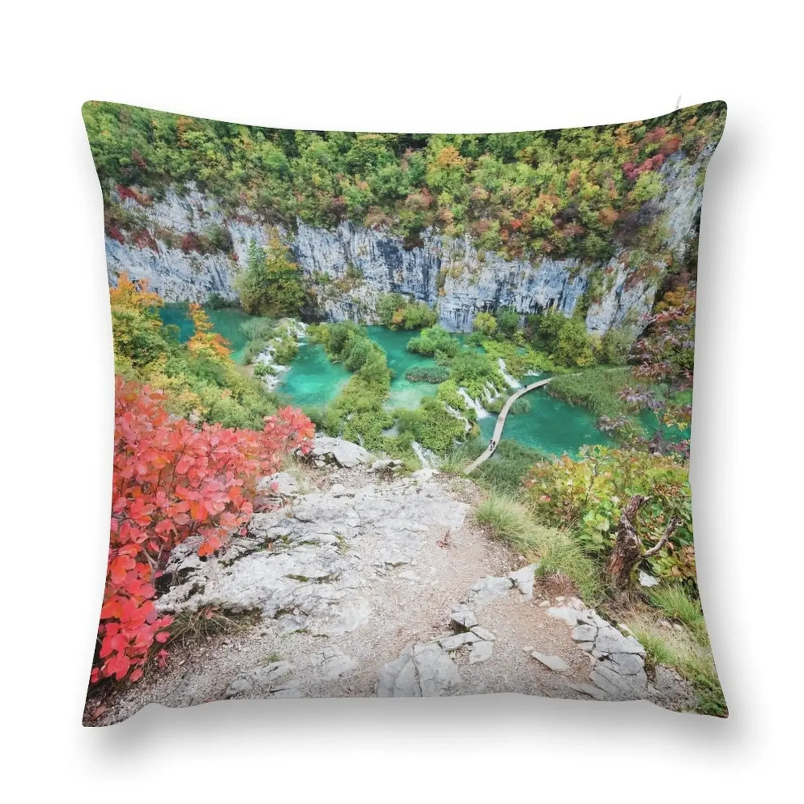 

Plitvice Lakes National Park Throw Pillow Cushions For Decorative Sofa Custom Cushion pillow