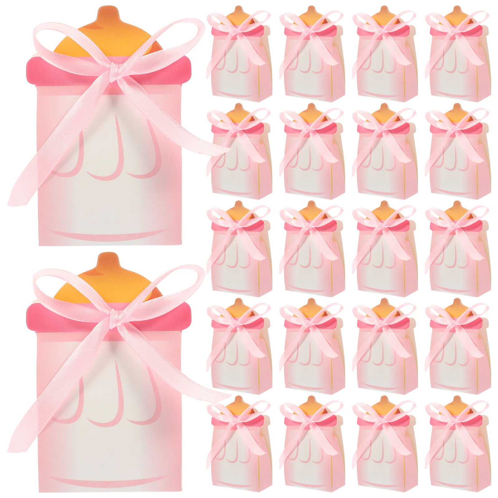 

100 Pcs C y Boxes Wedding Decor Small Present Boxes Party Bottle Shaped Packing Holders Paper Cloth Food Safety Artistic Design