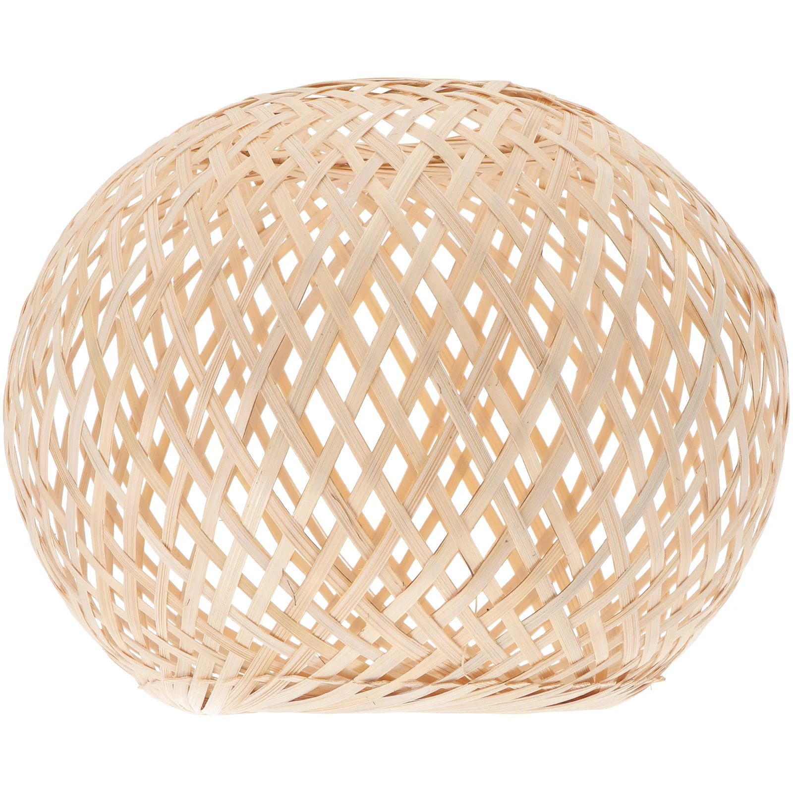 

Shade Light Lamp Basket Hanging Light Bulb Cage Guard Fixture Rattan Wickerwoven