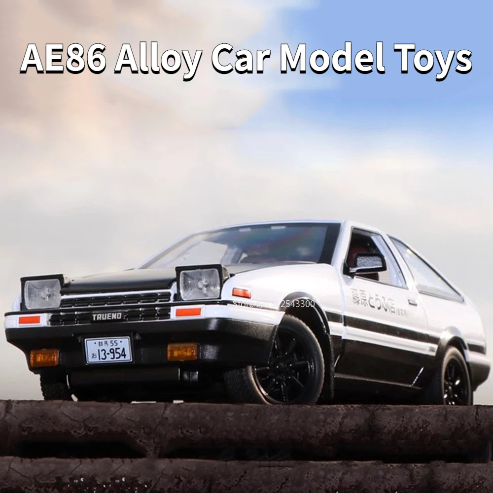 

1/30 Initial D AE86 Toy Diecast Alloy Car Model Sturdy and Durable Pull Back Function Simulation Vehicle Toy Gifts for Boyfriend