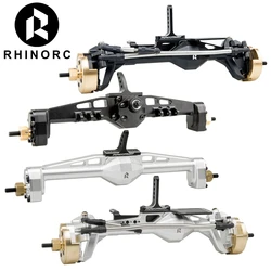 Rhino Capra Axles CNC alluminio Offset Porta batteria Servo supporti Riser collegamento posteriore per 1/10 RC Crawler Axial Capra 1.9 UTB LCG