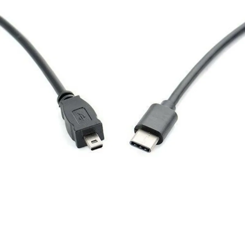 USB Type C Male to Mini 8Pin USB 2.0 Camera Converter OTG Cable Cord 30CM for Nikon Panasonic USB-C to Mini USB 8 Pin