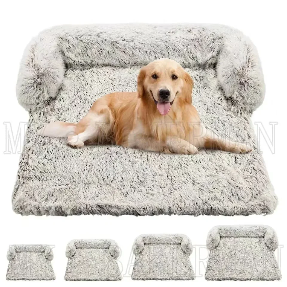 

Luxurious Washable Dog Sofa Bed with Warm Cover, Perfect for Large Pets, Furniture Protector & Cozy Cat Blanket Included