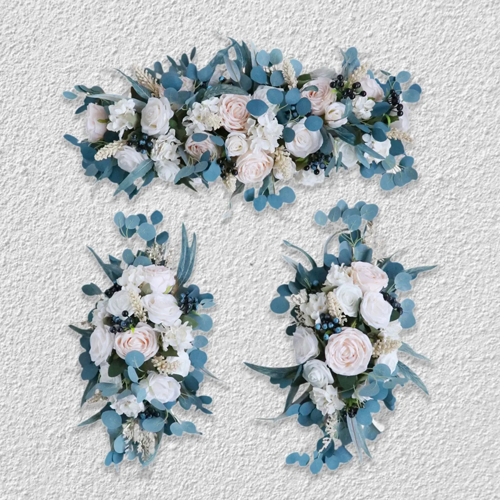 

3 Pieces Wedding Arch Flowers Wedding Backdrop Decoration for Valentines Day