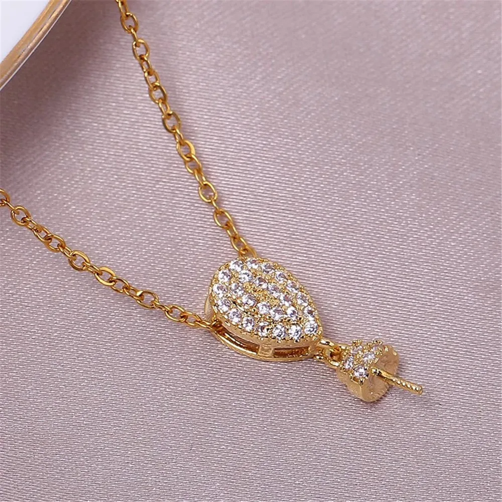 

Classic Pendant Accessory 925 Silver-Plated Pendant Settings Jewelry Findings Fittings Connection Accessories NO Pearl NO Chain