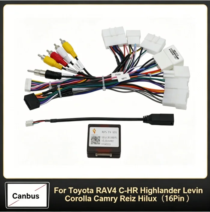 16Pin  Car Wiring Harness Adapter Canbus Box For Toyota RAV4 C-HR Highlander Levin Corolla Camry Reiz Hilux