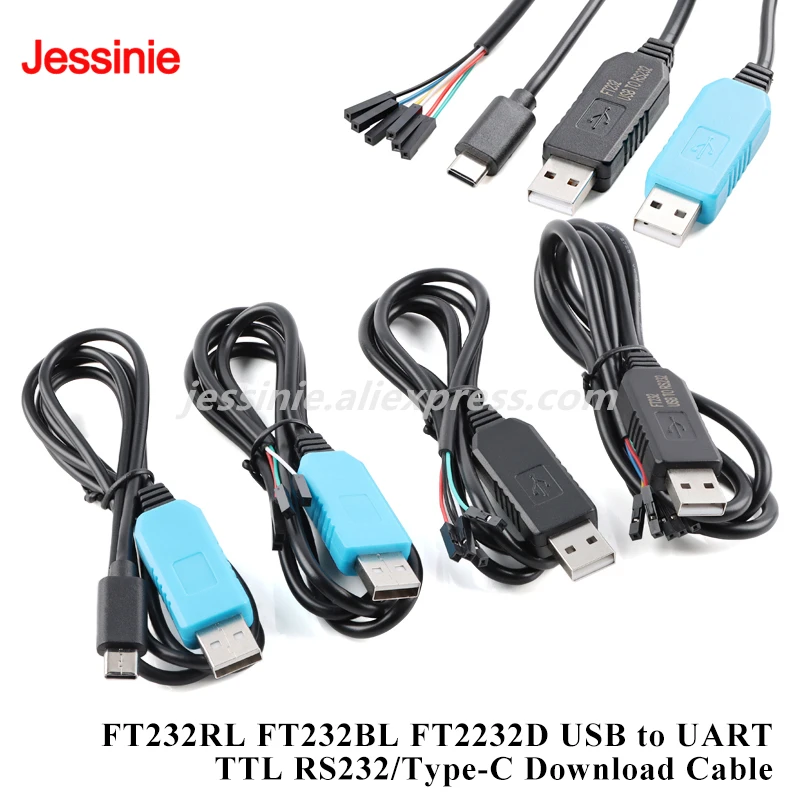 FT232 Brush Line USB to RS232 Serial Port Download Cable Electric Adapter Module FTDI Chipset Computer FT232RL FT232BL FT2232D