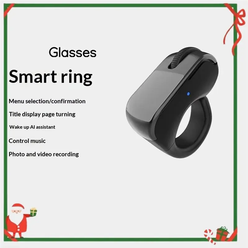 B76B Bluetooth Ring Mouse Controller for Rokid Smart Glasses AI Glasses Accessories Teleprompter