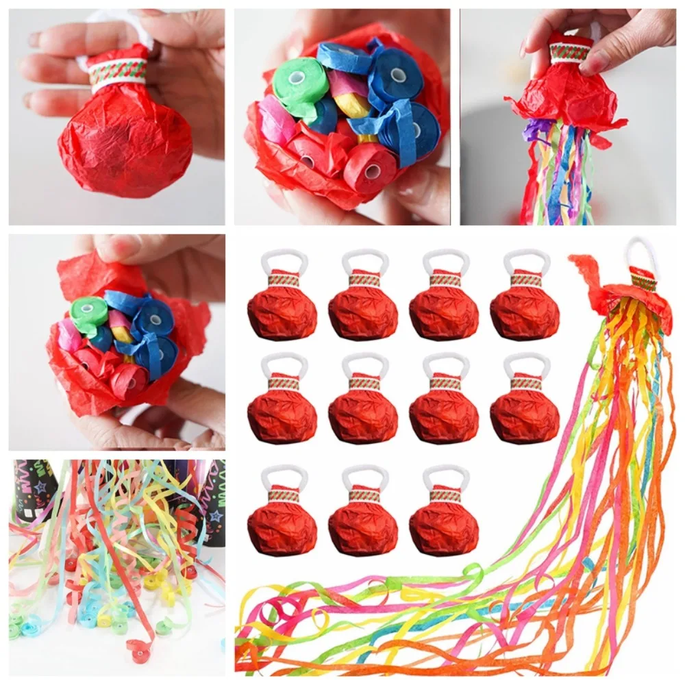 Confetti Hand Throw Ribbon Props Paper Atmosphere Props Paper Cracker Poppers Streamers Random Color
