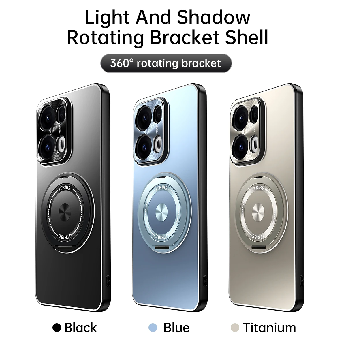 360 Rotating Bracket Shell For Find X7 OPPO Reno 13 Pro VIVO X200 S20 Redmi K80 K60 Ultra Xiaomi Mi15 Mobile Phone Cover Case