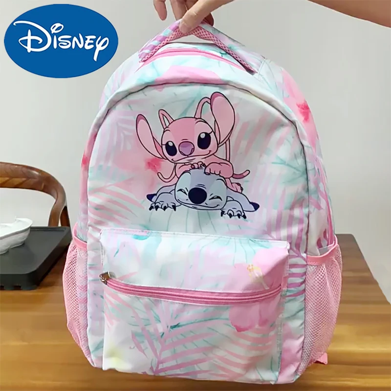 

Anime Stitch School Bag Stitch Cute Anime Figure Backpack Boys Schoolgirl Student School Bag Computer Large Gift Three-piece