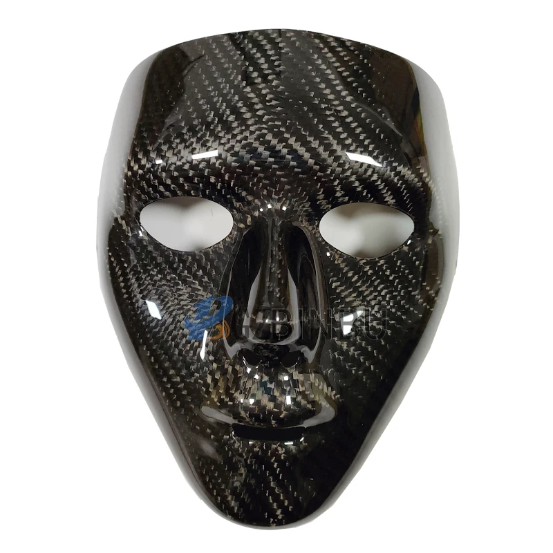 Twill Carbon fiber Prom Villain death knell Halloween Full Face helmet mask Car decoration face cover