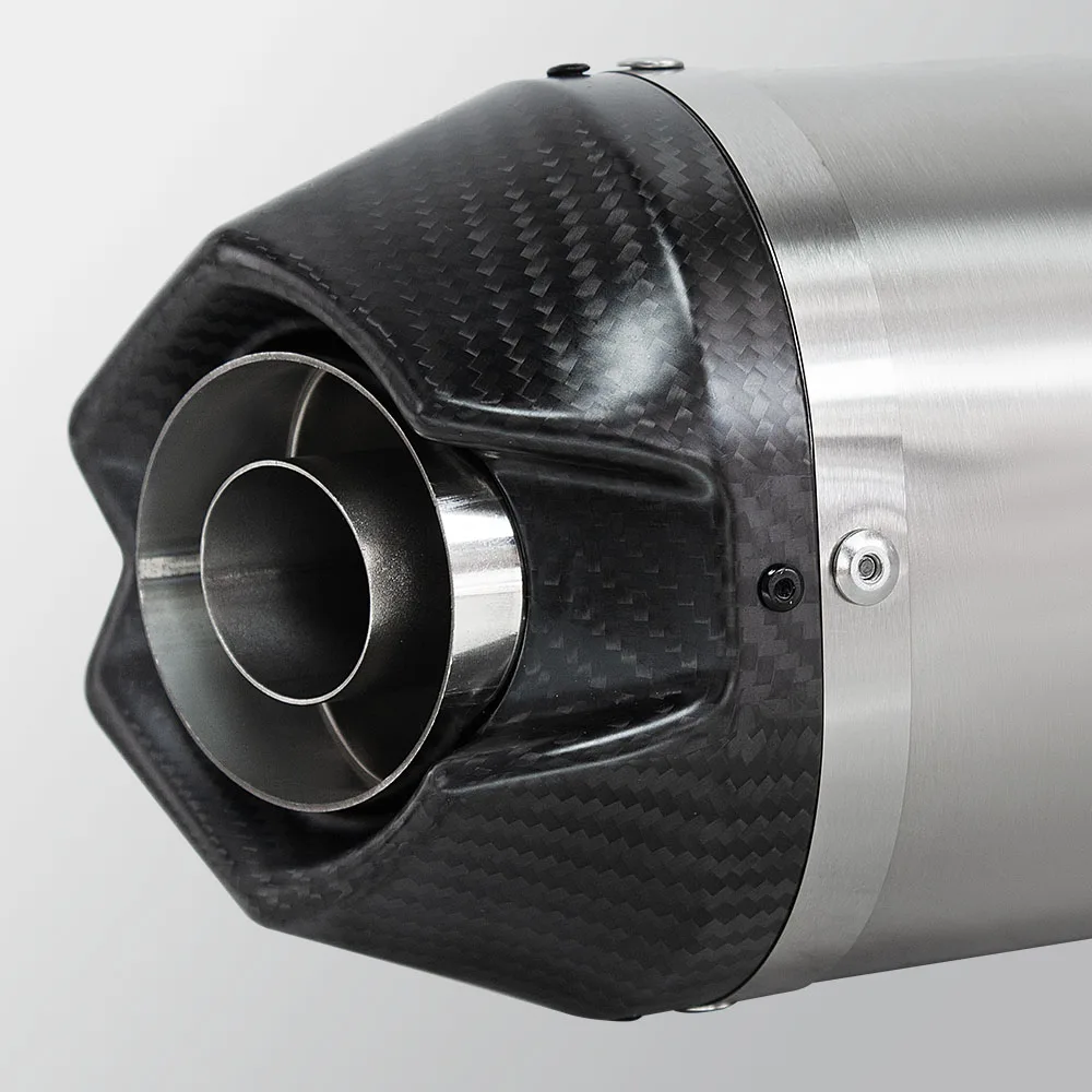 Motorcycle Exhaust Muffler 51MM Racing Exhausts Tail Tube Indy Racer Pipe with DB Killer For GSX8R GSXR750 GSXR600 TMAX560 X-ADV view 3