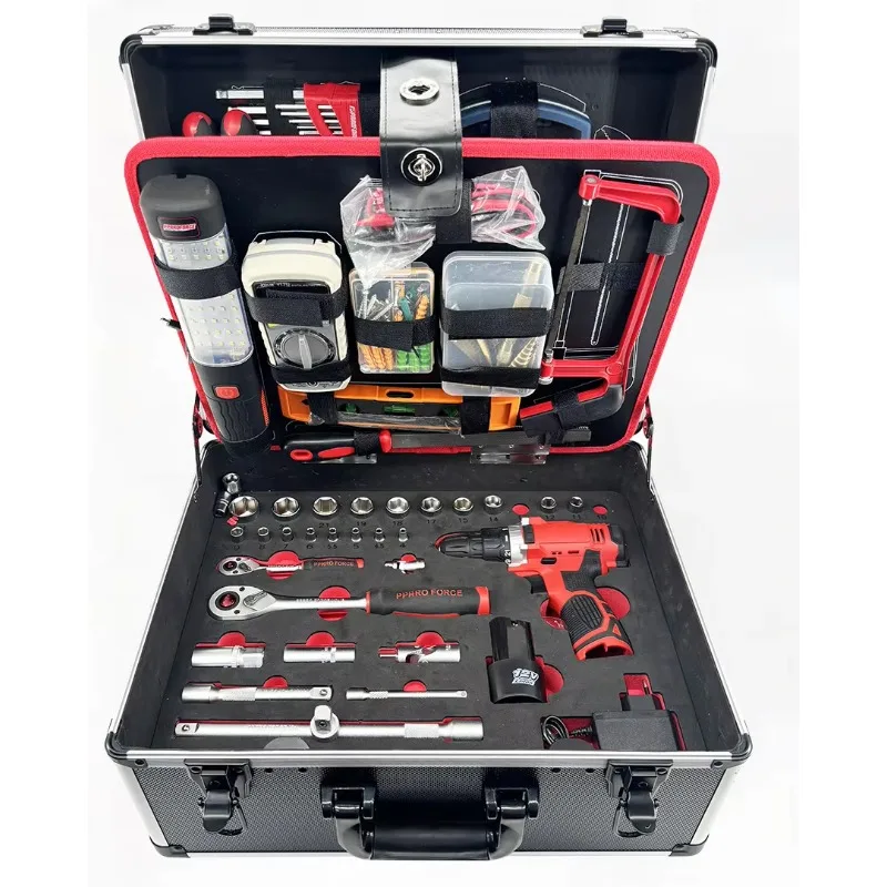 

199 Pcs Multi-Layer Professional Hardware Set Household Gardening Auto Repair Tool Box