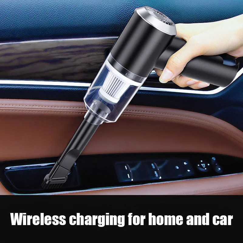 

Car Vacuum Cleaner 120W 2000Mah Portable Wireless Dust Collector 10000Pa High Power Cleaner Led Lighting Car Cleaning