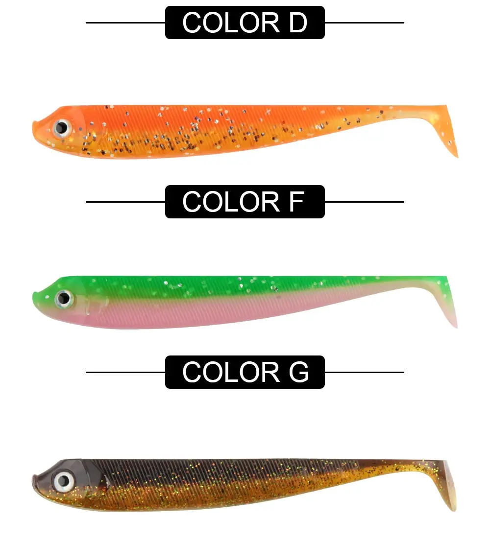 Spinpoler 7,5 cm 9,5 cm 12,5 cm Weiche Köder Angeln Köder Shad Swimbait Paddel Schwanz Gummi Barsch Jighead Carolina/Texa Rig Tackle Pesca – Detail 9