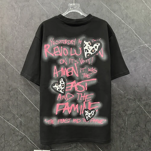 Imagen 2 del producto 2025 Primavera y novedad de verano, camiseta de manga corta con estampado de niña con trenzas dulces de dibujos animados, Top holgado y versátil de estilo dulce para mujer