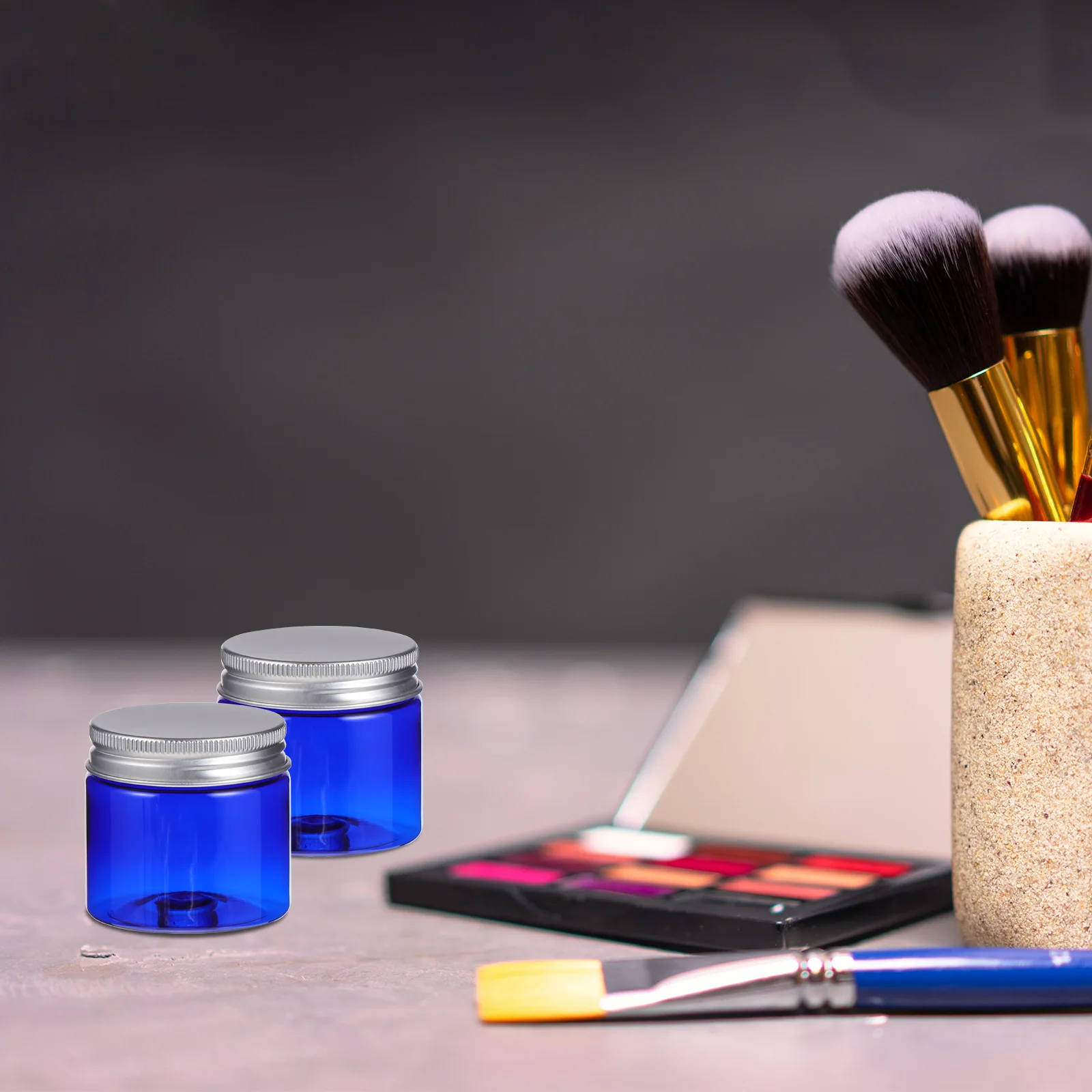 

12Pcs Empty Cream Containers Plastic Jars Portable Travel Cream Storage Case Creams Pots Cosmetics Jars