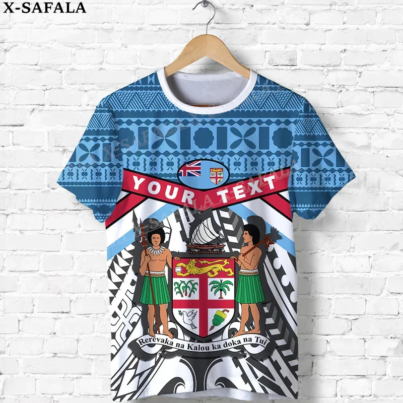 Fiji Rugby Polynesia Fiji For 7s, Its Time 3D Printed Short Sleeve T-shirt Summer Round Neck Men Female Casual Top Tee-8