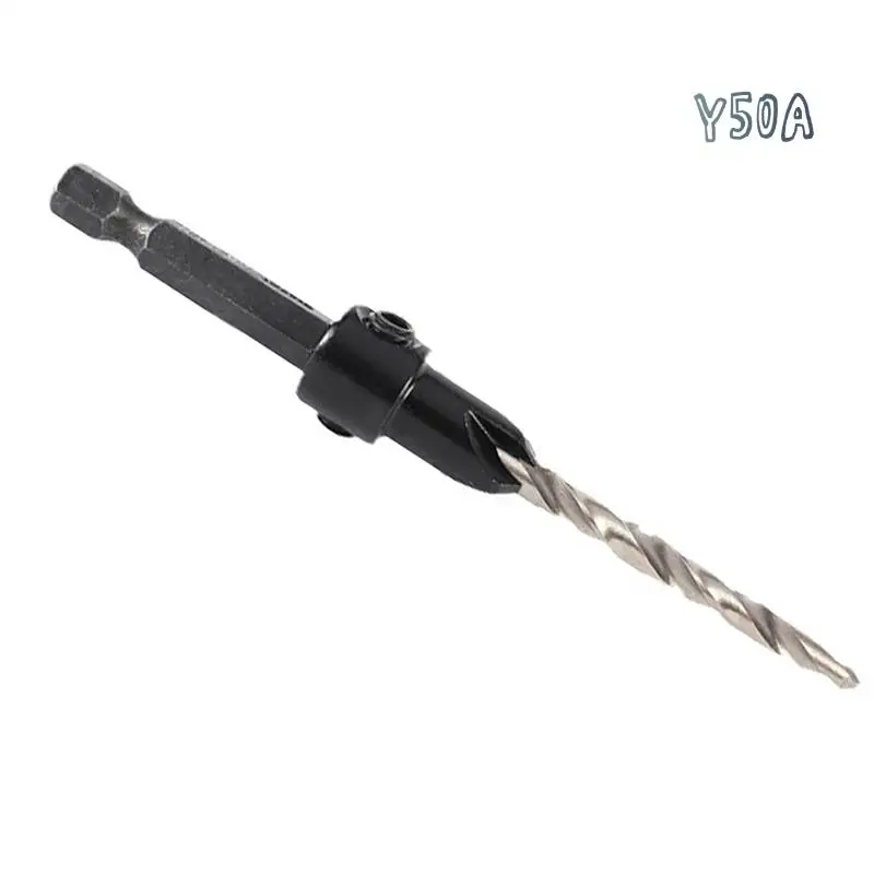 

Y50A-5Pcs High Speed Steel Adjustable Wood Countersink Drill Bit Set Tapered Drill Bit For Woodworking 4 6 8 10 12