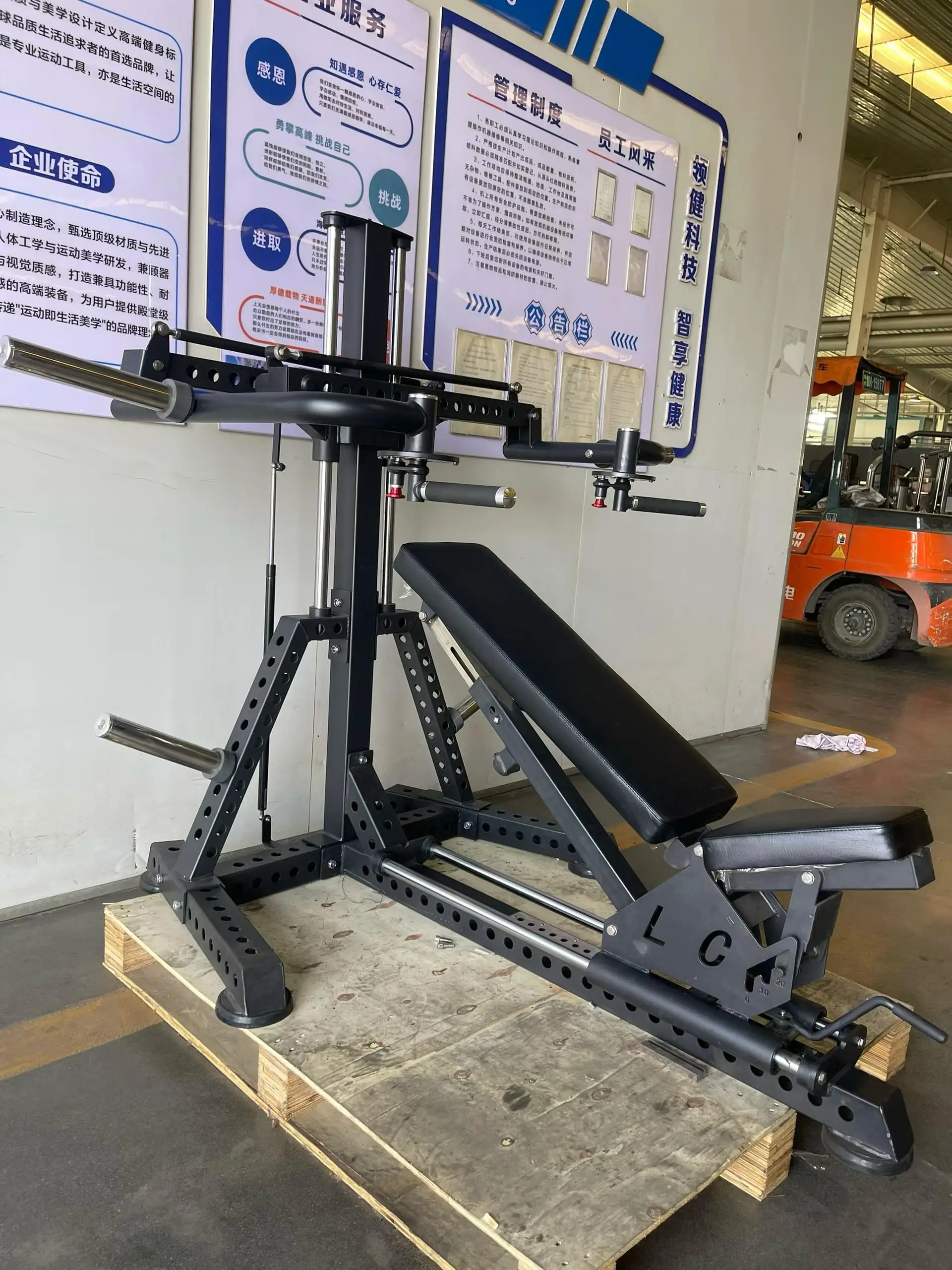 Multi Purpose Leverage Shoulder & Chest Press Machine, Heavy Duty Steel Frame for Commercial Gym Home Studio Use