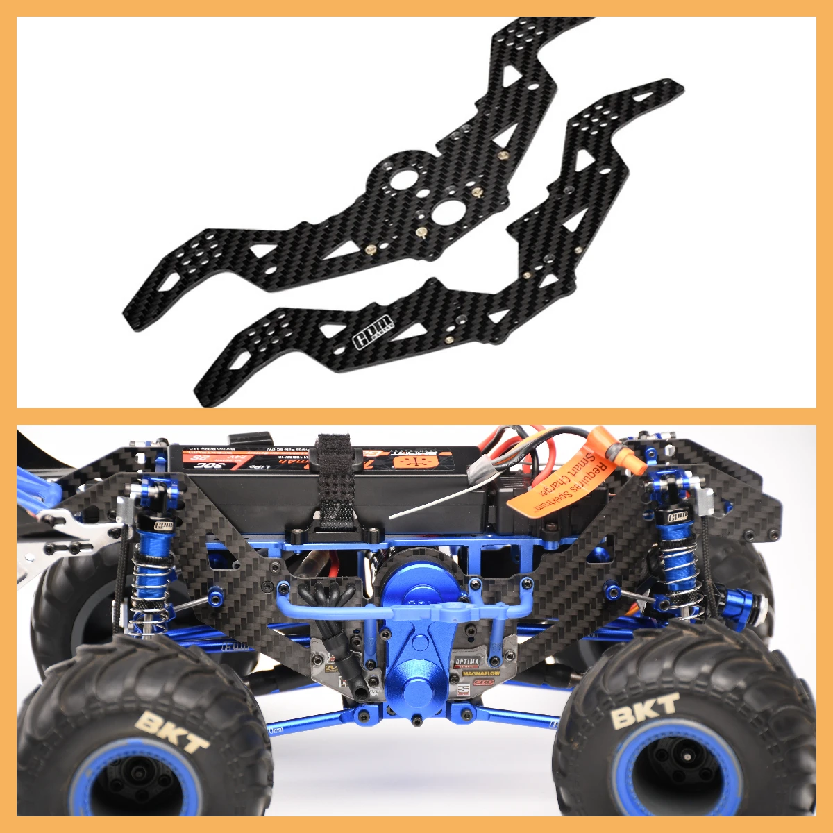 

GPM Carbon Fiber Chassis Side Panels For LOSI 1/18 Mini LMT LOS211052