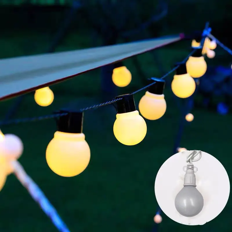 Custom G50 New Waterproof Light String Large Bulb Plug-in Outdoor Camping Dress-up Wedding Hotel Project Christmas Decoration Su