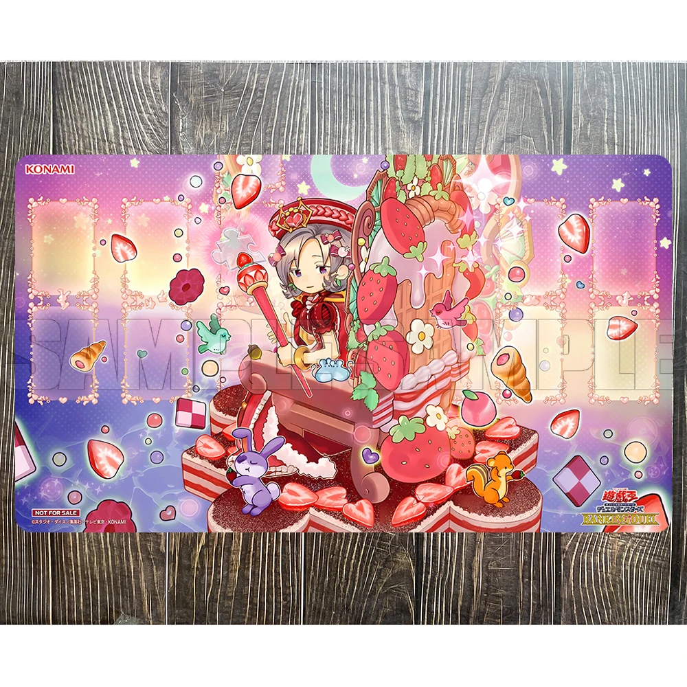 Yu-Gi-Oh Madolche Queen Tiara Fraise Playmat Card Game Pad YGO Mat KMC TCG YuGiOh Mat-451